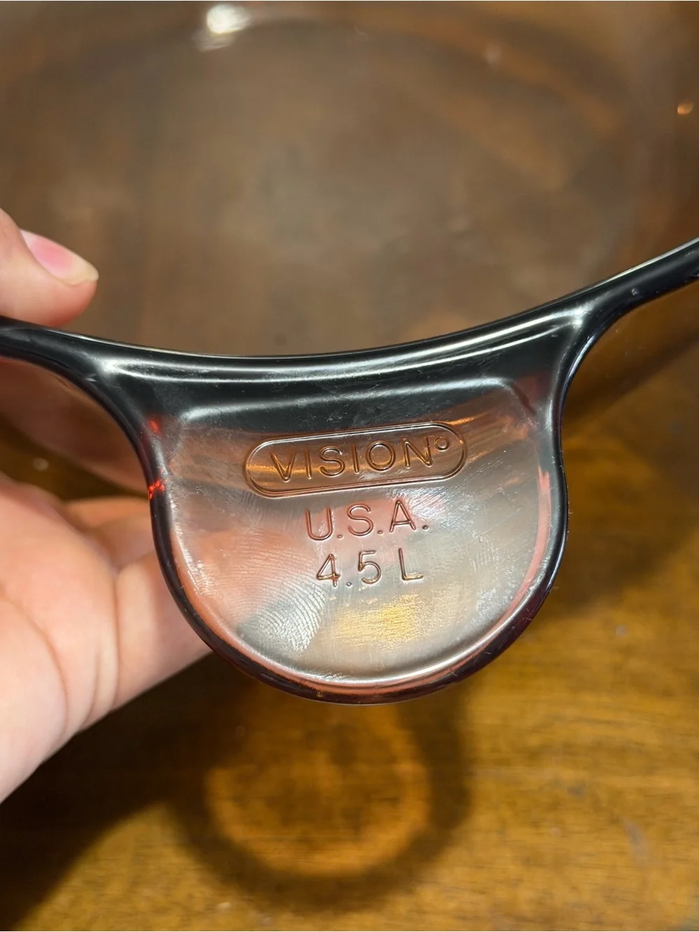 Vintage Corning Visions Amber 4.5L Dutch Oven